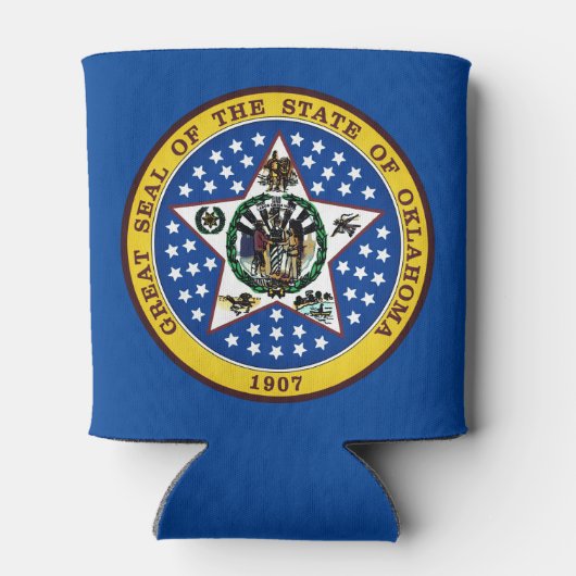 Oklahoma Staat Siegel Dosenkühler (Rückseite)