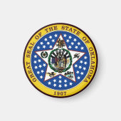 Oklahoma Staat Siegel Magnet (Vorne)
