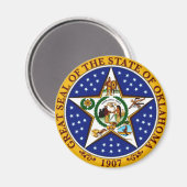 Oklahoma Staat Siegel Magnet (Vorderseite/Rückseite)