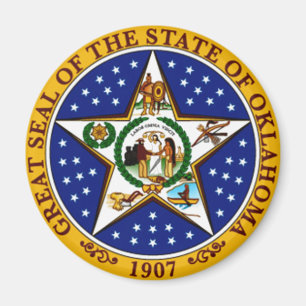 Oklahoma Staat Siegel Magnet