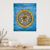 Oklahoma Staat Siegel Poster (Küche)