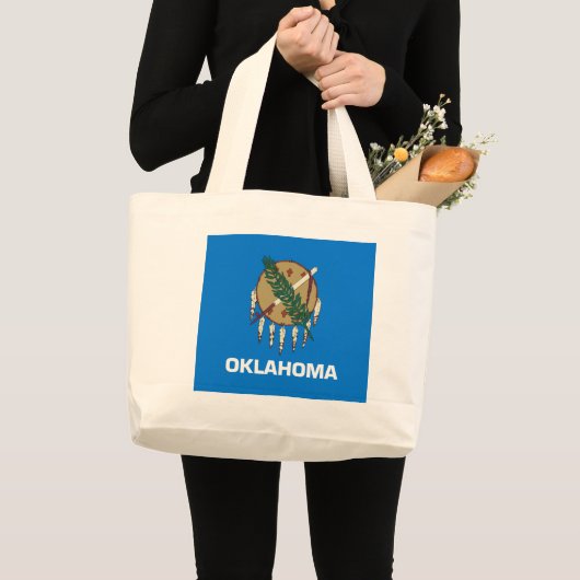 Oklahoma-Staats-Flagge Jumbo Stoffbeutel (Vorderseite (Produkt))