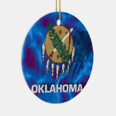 Oklahoma-Staats-Flagge Keramik Ornament (Rechts)