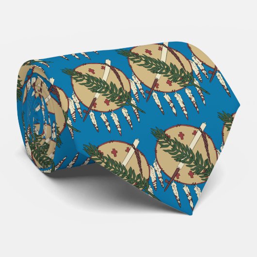 Oklahoma-Staats-Flagge Krawatte (Gerollt)