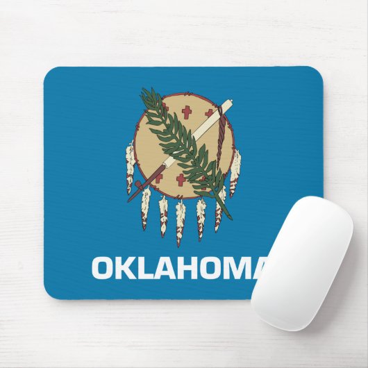 Oklahoma-Staats-Flagge Mousepad (Mit Mouse)