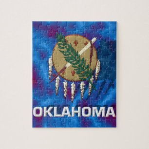 Oklahoma-Staats-Flagge Puzzle