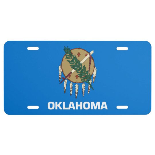 OKLAHOMA Nummernschild US Kennzeichen Schild **Optional USA Deko Tuch Fahne 1