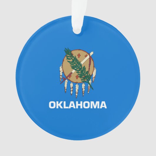Oklahoma-Staats-Flaggen-Entwurf Ornament (Vorderseite)