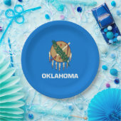 Oklahoma-Staats-Flaggen-Entwurf Pappteller (Party)