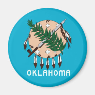 Oklahoma-Staats-Flaggen-Magnet Magnet