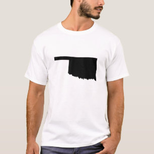 Oklahoma-Staats-Kontur T-Shirt