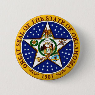 Oklahoma-Staats-Siegel Button