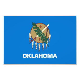 Oklahoma Staatsflagge Fotodruck
