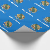 Oklahoma Staatsflagge Geschenkpapier (Ecke)