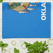 Oklahoma Staatsflagge Geschirrtuch (Gefaltet)