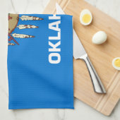 Oklahoma Staatsflagge Geschirrtuch (Viertel Falte)