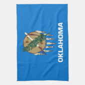 Oklahoma Staatsflagge Geschirrtuch (Vertikal)