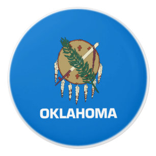 Oklahoma Staatsflagge Keramikknauf