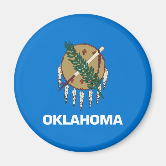Oklahoma Staatsflagge Magnet (Vorne)