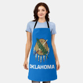 Oklahoma Staatsflagge Schürze (Getragen)
