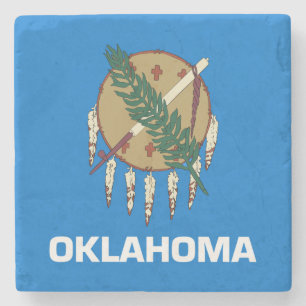Oklahoma Staatsflagge Steinuntersetzer