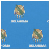 Oklahoma Staatsflagge Stoff (Nahaufnahme)