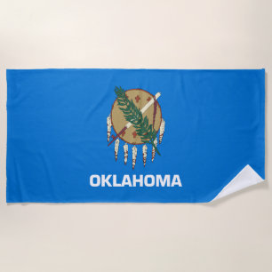 Oklahoma Staatsflagge Strandtuch