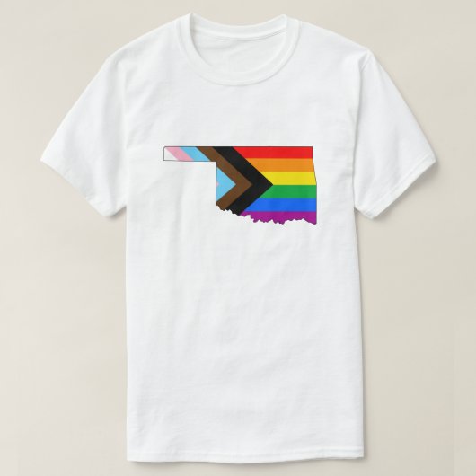 Oklahoma Staatsstolz LGBTQ Progress Prix T-Shirt (Design vorne)