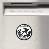 Oklahoma-Staatsvierteldollar Magnet (In Situ (Geschirrspüler))
