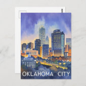 Oklahoma Stadt Wasserstraßenkette Postkarte (Vorne/Hinten)