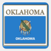 Oklahoma State Flag Design Sticker (Vorderseite)
