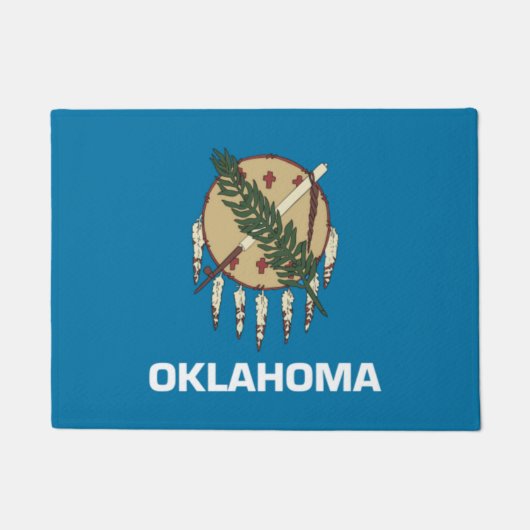 Oklahoma State Flag Door Matt Fußmatte (Vorderseite)