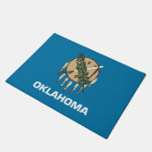 Oklahoma State Flag Door Matt Fußmatte (Schrägansicht)