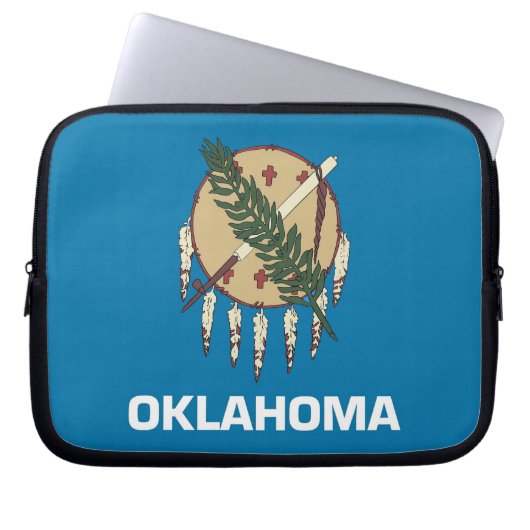 Oklahoma State Flag Laptop Sleeve (Vorderseite)