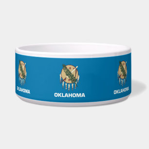Oklahoma State Flag Pet Bowl Napf