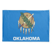 Oklahoma State Flag Print Patriotc Kissenbezug (Rückseite)