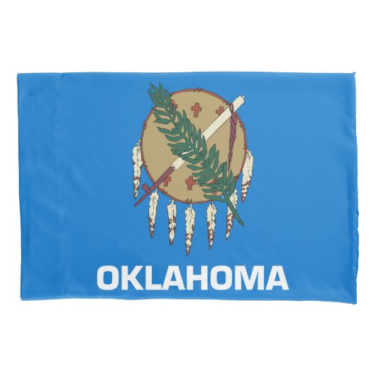 Oklahoma State Flag Print Patriotc Kissenbezug (Vorderseite)