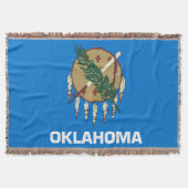 Oklahoma State Flag Print Patriotic Decke (Vorderseite)