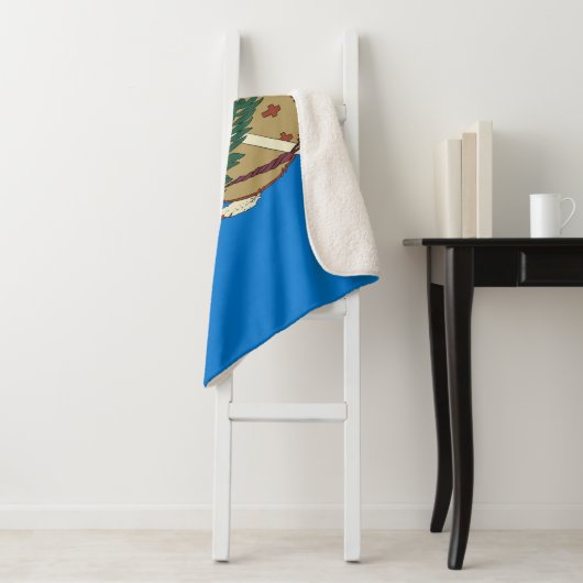 Oklahoma State Flag Print Patriotic Sherpadecke (Beispiel)