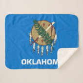 Oklahoma State Flag Print Patriotic Sherpadecke (Vorderseite (Horizontal))