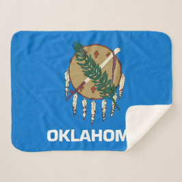 Oklahoma State Flag Print Patriotic Sherpadecke