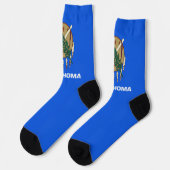 Oklahoma State flag Socken (Linkes Detail)