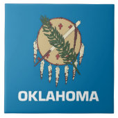 Oklahoma State Flag Tile Fliese (Vorderseite)