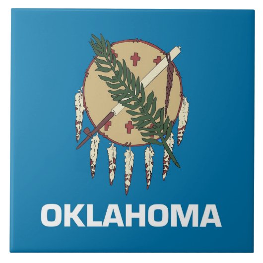 Oklahoma State Flag Tile Fliese (Vorderseite)
