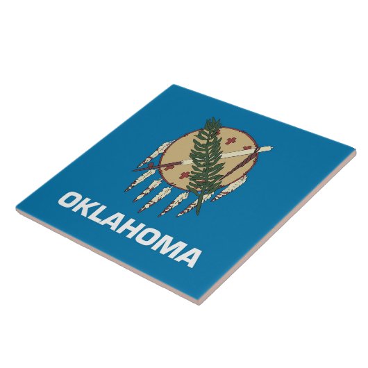 Oklahoma State Flag Tile Fliese (Seite)