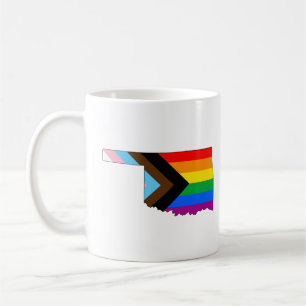 Oklahoma State Pride LGBTQ Progress Pride Kaffeetasse