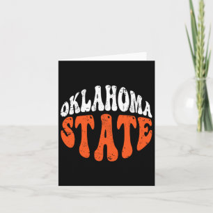 Oklahoma State Tee.retro Vintage Design mit Abnutz Karte