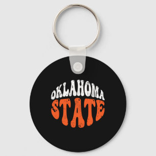 Oklahoma State Tee.retro Vintage Design mit Abnutz Schlüsselanhänger