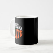Oklahoma State Tee.retro Vintage Distressed Design Kaffeetasse (Vorderseite Links)