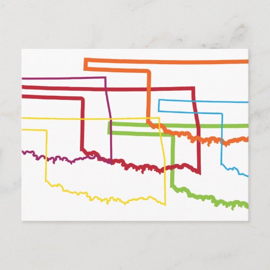 Oklahoma Stolz Postkarte (Vorderseite)